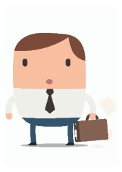 Mirro avatar van een werkend persoon die geschrokken kijkt
