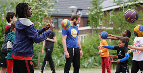 3X3 basketball buiten van start