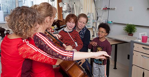 Muziek aan bed